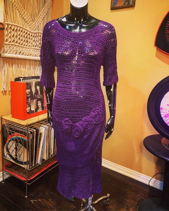 Vintage Crocheted Bohemian Dress