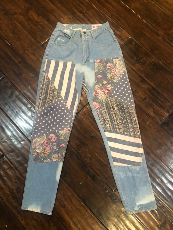 Vintage 1980’s High Waisted Patchwork Not Guilty J