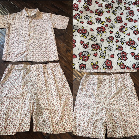 Vintage 1950’s Novelty Print Pajamas