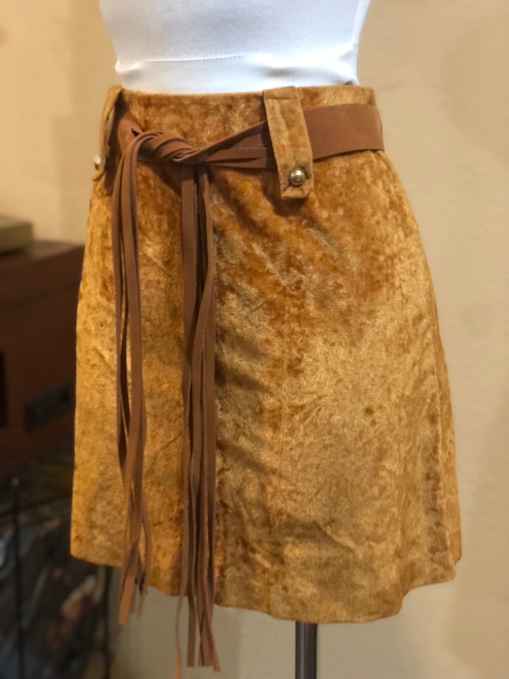 Vintage 1960’s Velvet Mini Skirt