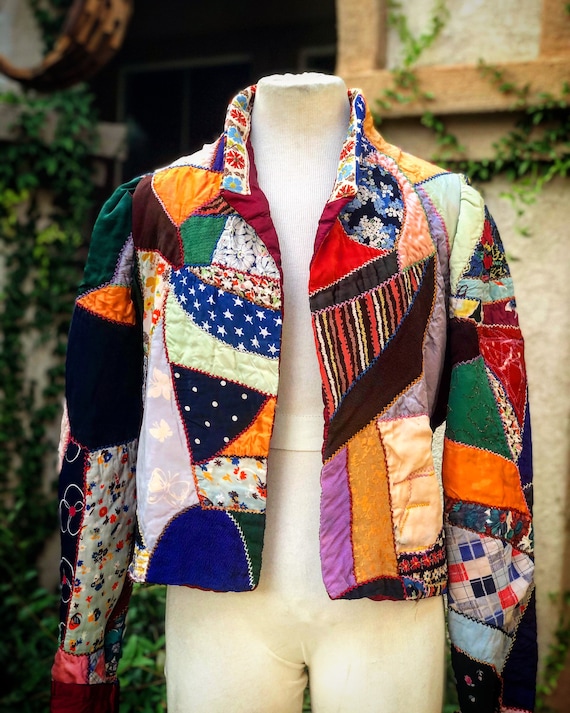 Vintage Patchwork Quilt Jacket