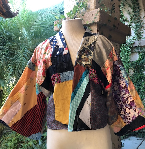 Vintage Patchwork Quilt Jacket