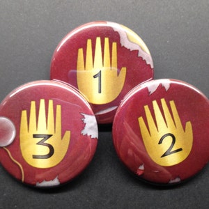 Gravity Falls Journals-1.5&quot; pin set