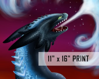 Alpha Toothless-11x16 print