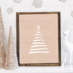 Boho Christmas | Christmas Tree Art | Christmas Printable | Christmas Boho Decor | Digital Download | Holiday Wall Art | 5x7 | 8x10 | 11x14