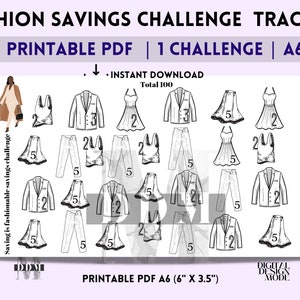 A6 Savings Challenge Printable | Savings Challenge Trackers | Savings Challenge Bundle | Cash Envelopes | Savings Tracker | low Income