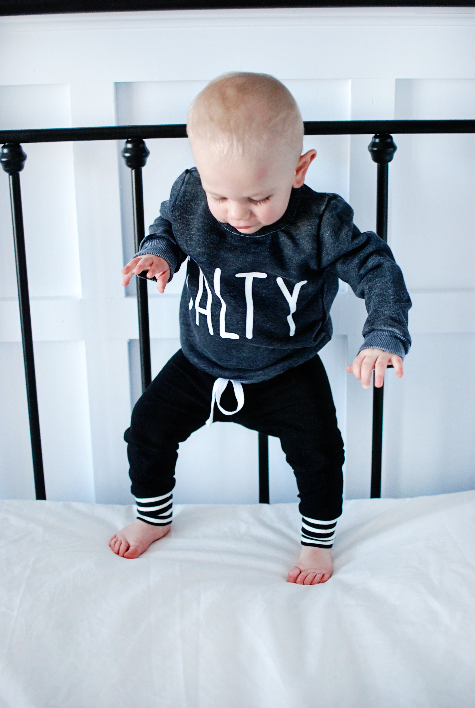 black joggers baby boy