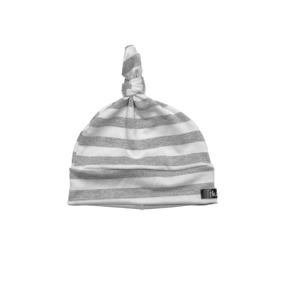 white newborn beanie