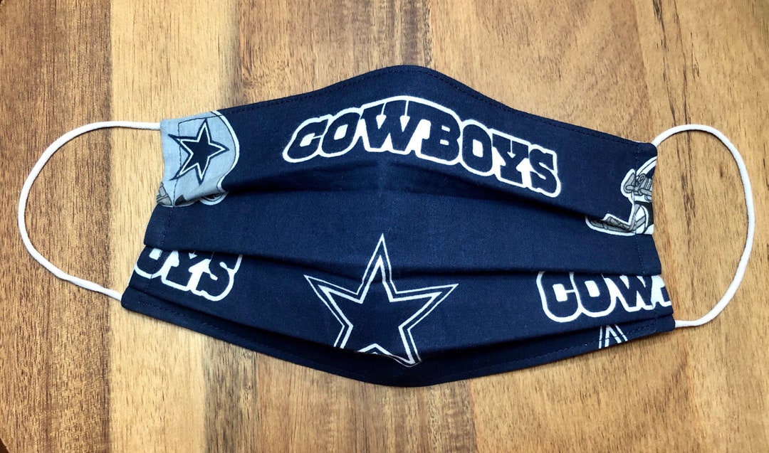 Dallas Cowboys NFL Football Face Mask Washable, Reusable, Reversible