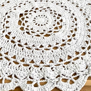 Rug, Crochet Floor Rug, Round Rug, decorative floor rug, nursery rug, mandala rug
