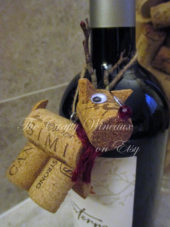 Free Shipping Lot of 20 Rudolph Reindeer Wine Cork Etsy