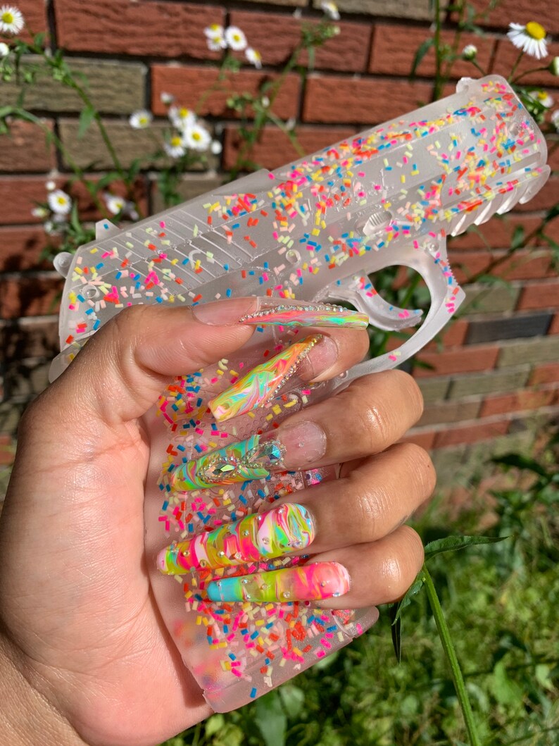 Confetti Resin Glitter Gun Etsy