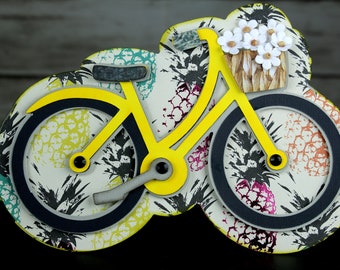 Bicycle 3-D greeting card, bike, biker, biking, FREE PERSONALIZATION