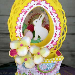 Osterhase Ostereier Schatten-Box, Pop-up-Box-Karte, Hasen