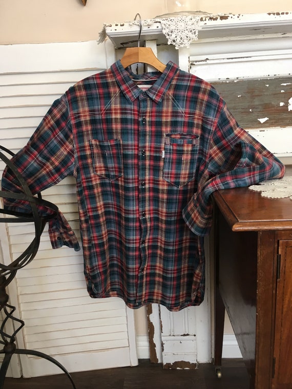 levis western shirt mens