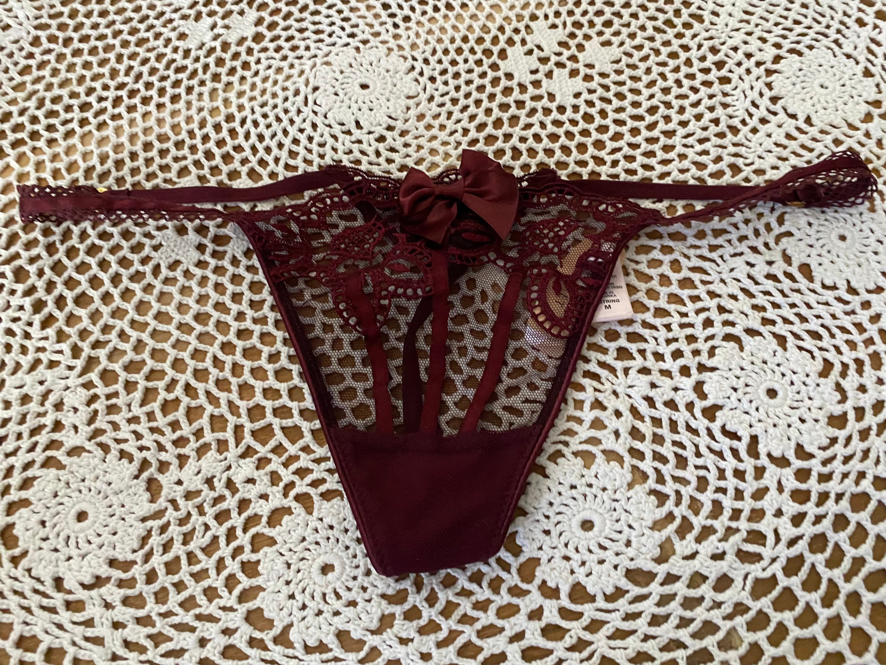Victoria's Secret Ivory Lace Panties Size Medium REDUCED 