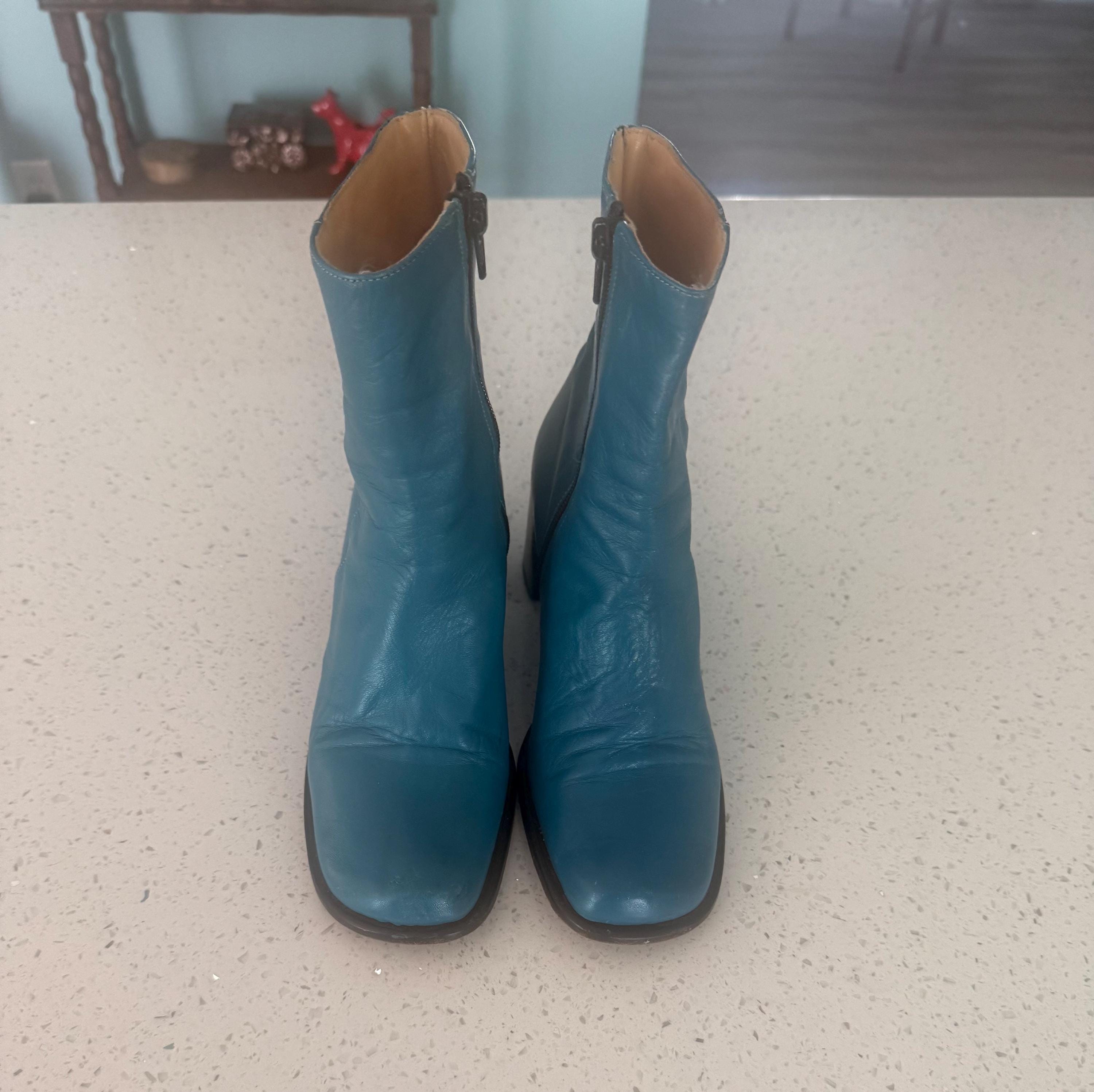 Italian Square Toe Boots - Etsy