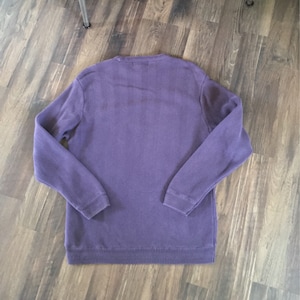 Chaps Ralph Lauren - Long Sleeved Crewneck Sweater  - Unisex Mens Size M -  Cotton Pullover -  Chevron Pattern