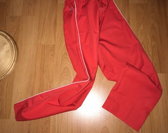 Sporty Vintage Crop - joggers  JP Size 9 - Bright Burnt Sienna Drawstring Flood Pant