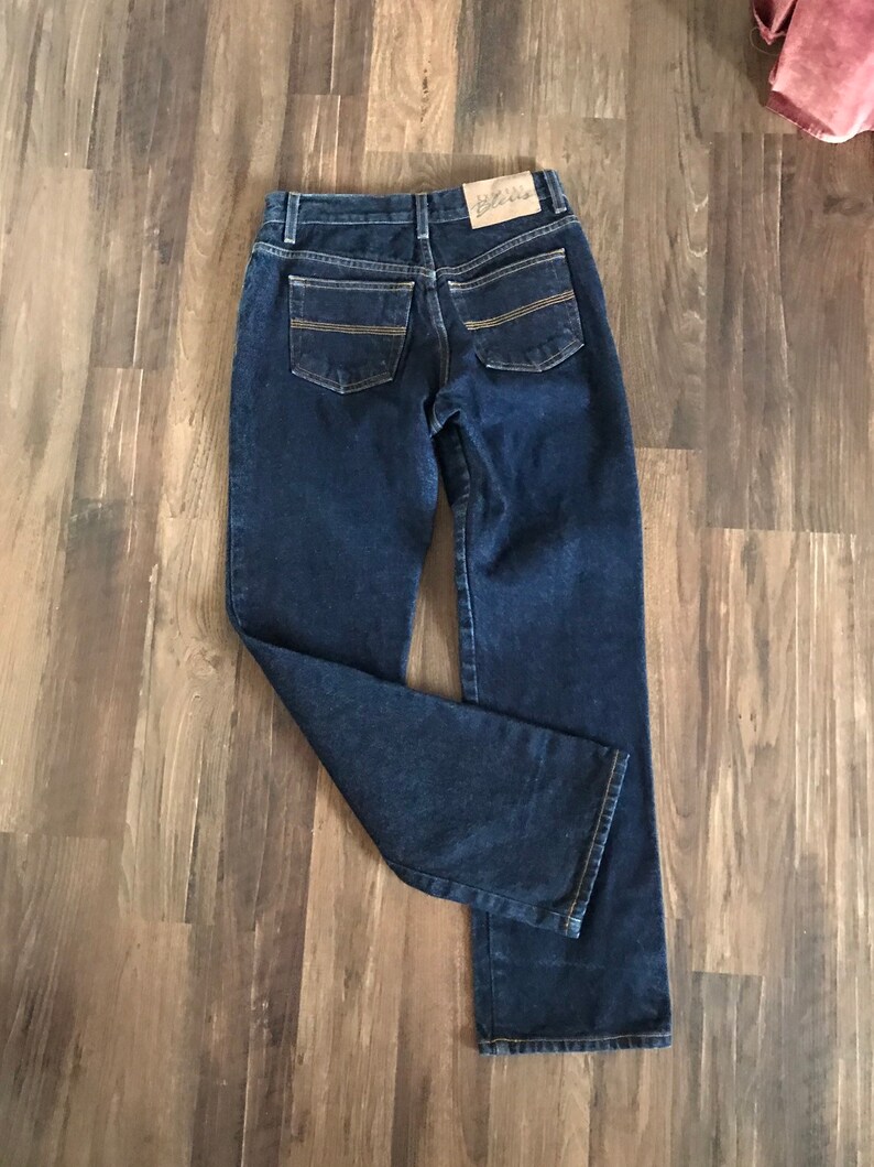 Dark 27 x 29 Express Denim Jeans Old School Relaxed Fit Junior Size 56