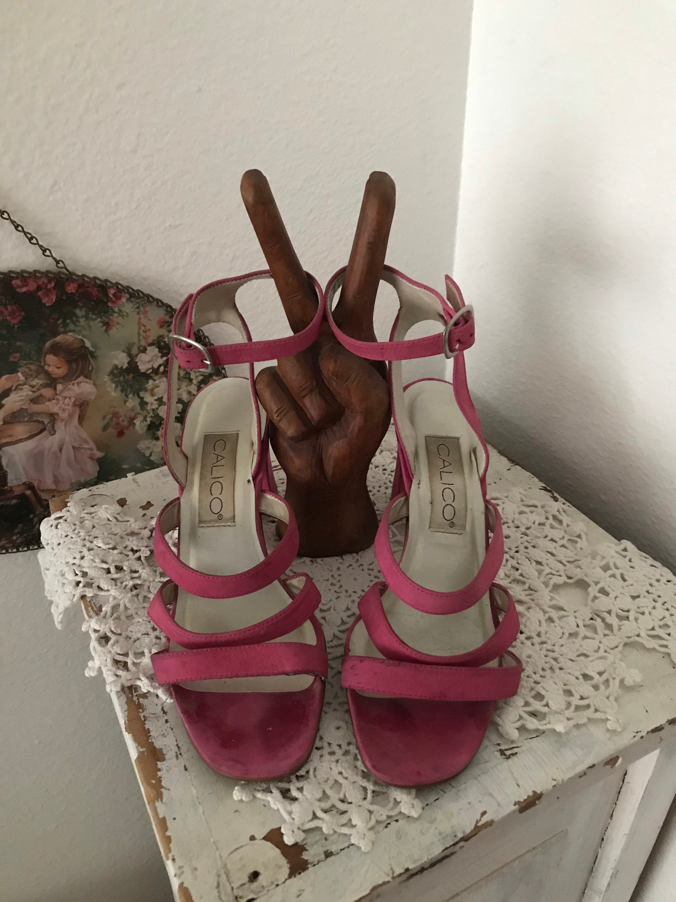Fuchsia Sandals Etsy UK