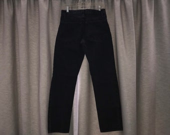 Vintage Slim Fit Black Denim - Arizona Jeans - Straight Legs - STF 29 x 32 - Fits 28 x 31 - Waist Rise 9.5