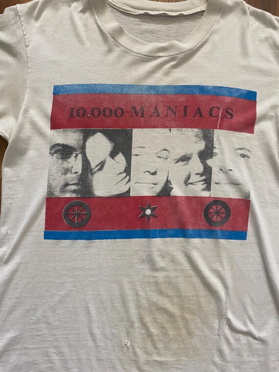 10,000 Maniacs Band Shirt - Authentic 1989 Blind Mans* Zoo Album 
