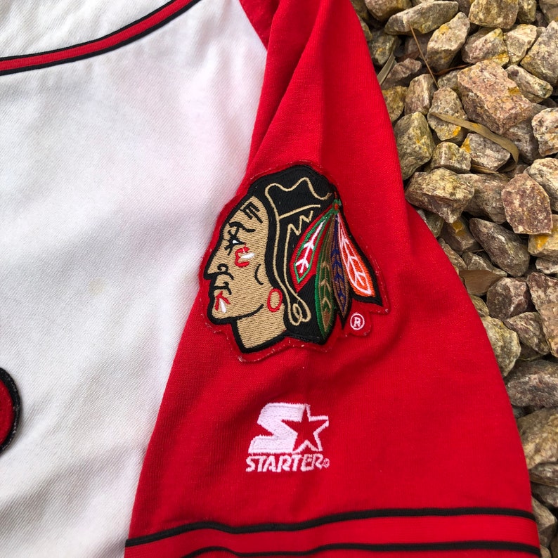 Vintage Chicago Blackhawks Baseball Jersey by Starter
