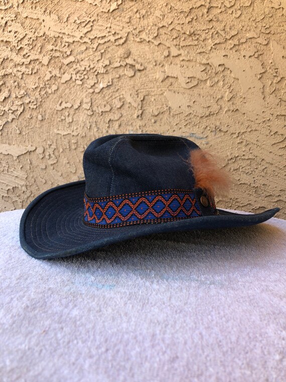 Vintage Levi Denim Cowboy Hat