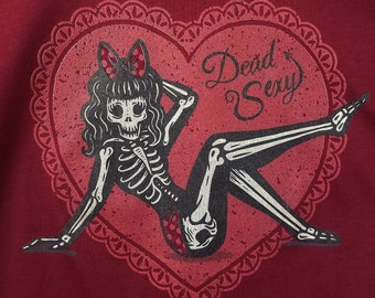 Dead Sexy Burgundy Unisex T-Shirt