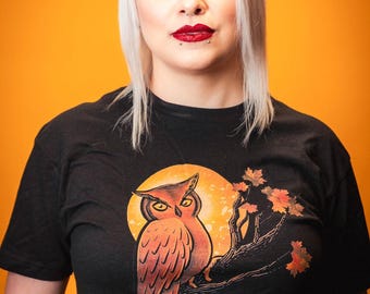 Spooky Owl T-Shirt, Long Sleeves, Hoodie or Tanks