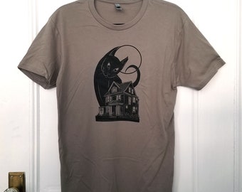 Black Cat House Unisex T-Shirt
