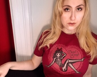 Dead Sexy Burgundy Unisex T-Shirt