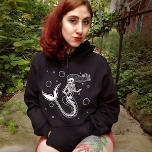 Skeleton Mermaid T-Shirt, Long Sleeves, Tank Tops or Hoodie
