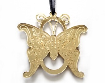 Gold Moth Ornament