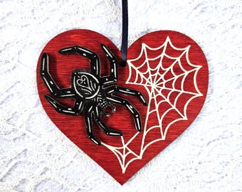 Spider Valentine Ornament
