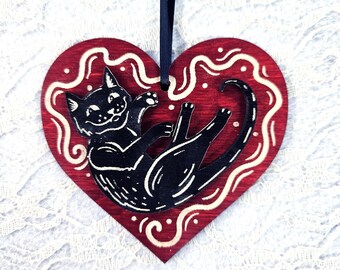 Cat Valentine Ornament