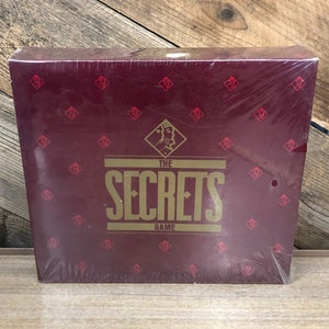The Secrets Game 1987 SEALED / Vintage Adult Conversation Card Game / Retro Adult Party Card Game / Vintage Milton Bradley Card Board Game