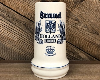 Brand Holland Beer Stein / Vintage Brand Brewery Holland Beer Mug / Retro Brand Holland Beer Stein / Vintage Brand Brewery Holland Stein Mug