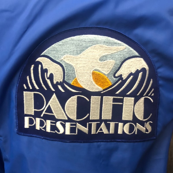 SMALL Pacific Presentations Jacket Owned By Music Producer Peter Asher / Vintage Music Industry Promo Jacket / Retro Pacific Presentations