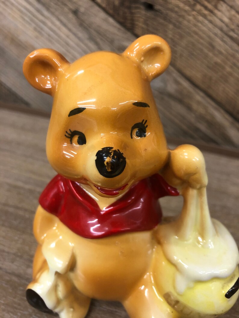 Winnie the Pooh Figurine / Disney Pooh Bear Ceramic Figurine / Etsy