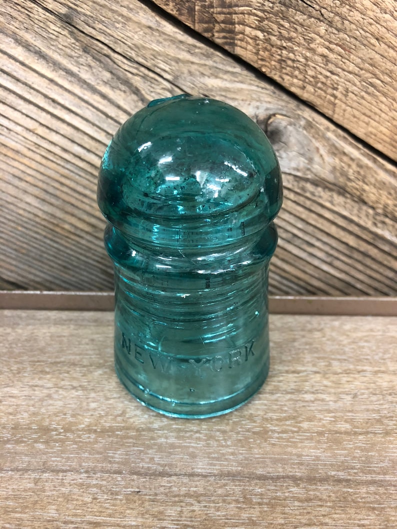 Brookfield New York Glass Insulator / Vintage Telephone Pole Etsy