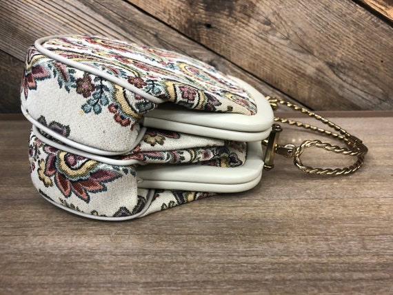 Paisley Print Handbag / Lou Taylor Miami Paisley … - image 8