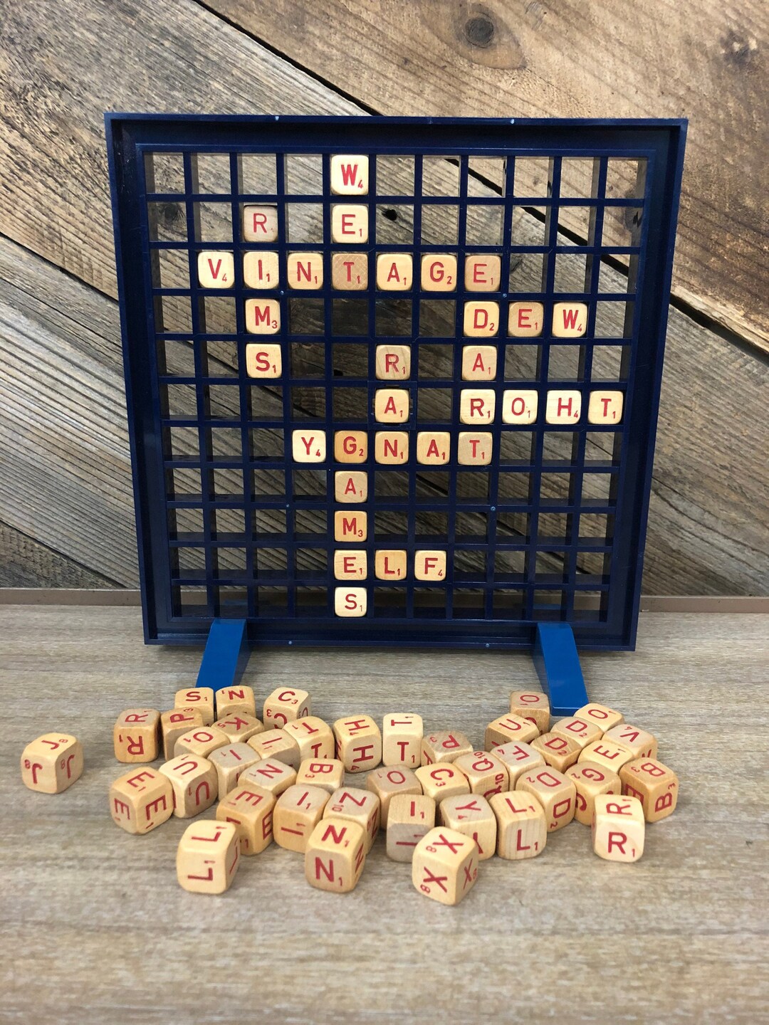 RSVP Three Dimensional Crossword Game 1970 / Vintage Scrabble RSVP Game RSVP Three Dimensional Crossword Game 1970 / Vintage Scrabble RSVP Game