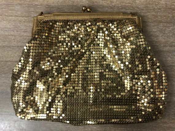 Gold Whiting Davis Handbag Vintage Gold Whiting Davis Mesh Handbag Retro Gold Mesh Disco Purse Vintage Gold Evening Handbag Purse Etsy Mexico
