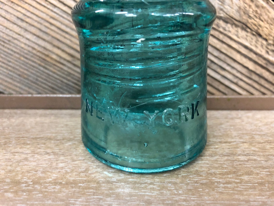 Brookfield New York Glass Insulator / Vintage Telephone Pole Etsy