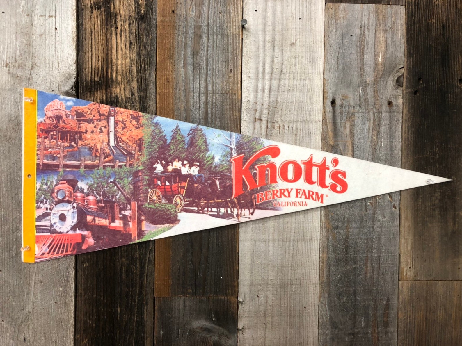 Knott's Berry Farm Souvenir Pennant / California Vacation Etsy