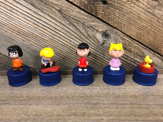 セット/5 ピーナッツ ペプシ ボトルキャップ フィギュア
