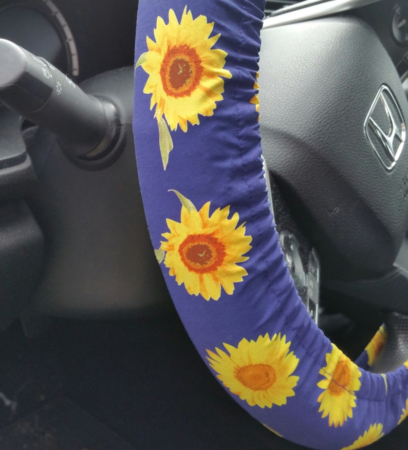 New Sunflowers Steering wheel cover and seat belt covers and Etsy