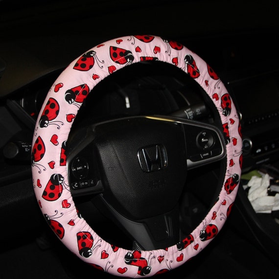 Ladybug Steering Wheel Cover Full Lining Wheel Cover Girls Gift